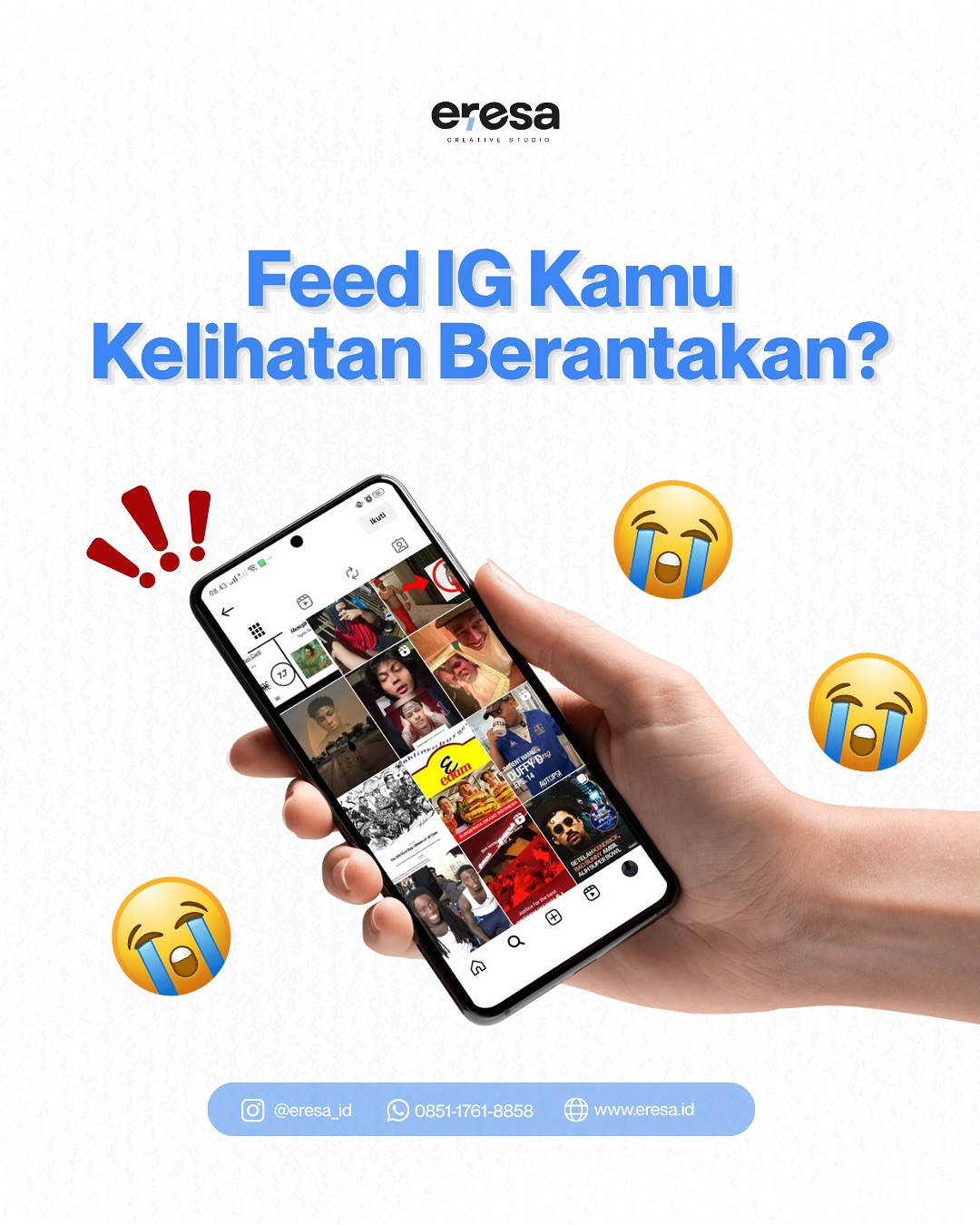 Siapa yang FEED IG nya masih berantakan Gak perlu pusing-pusing lagi, desain dan sosial media ma